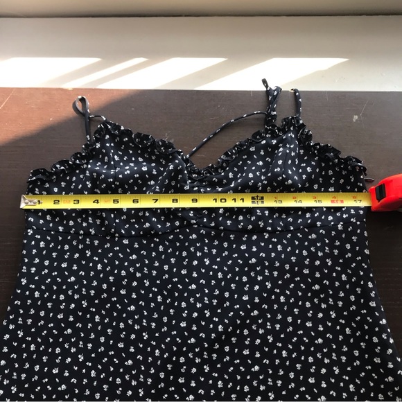 Oak + Fort navy and white print dress size large - Picture 4 of 15